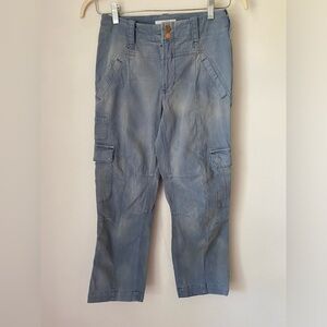 Anthropologie Pants Women’s 27 Cargo Pant Blue Distressed